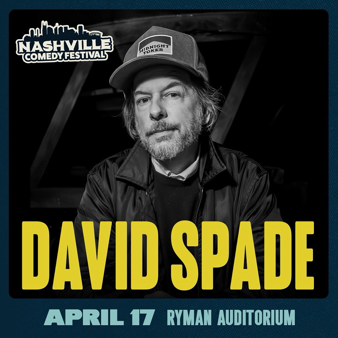 DavidSpade's tweet image. TIX FULL ON SALE NOW GO GET! @NashComedyFest Tix: axs.com/events/1143600…