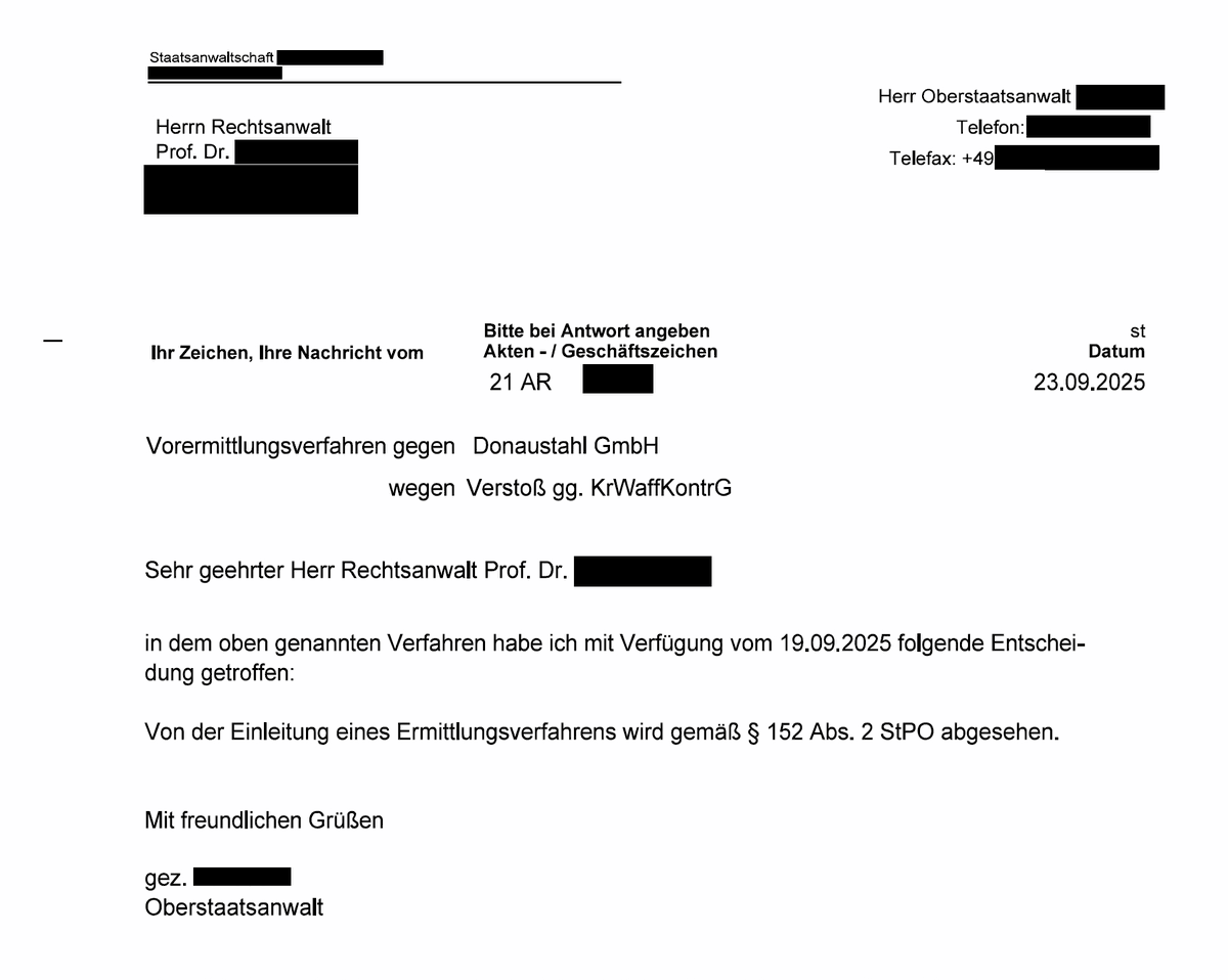 Liebe Handlanger Moskaus,

egal wie oft ihr uns anzeigt, egal wie oft ihr mir irgendwelche Behörden schickt:

Ihr bekommt mich nicht klein.

Donaustahl geht ungewöhnliche Pfade und findet Wege wo sie bisher nur niemand gesucht hat.

Aber wir handeln immer legal.

Schönes WE.