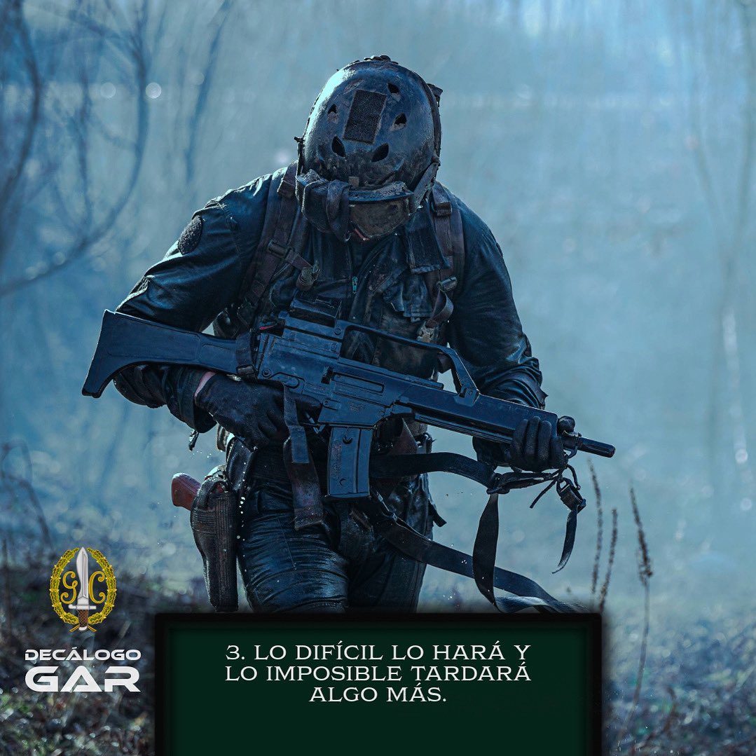 UAR_GAR_CAE's tweet photo. 3/10 DECÁLOGO GAR @guardiacivil https://t.co/fbfU17gJvn