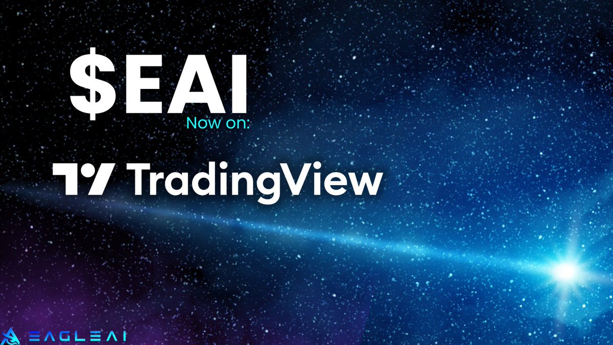 $EAI Has Landed on TradingView 🦅📈

The Eagle AI Labs token is now officially listed on TradingView — the world’s leading charting platform used by millions of traders.

You can now track and chart $EAI directly on TradingView. ✅

👉 See it here: tradingview.com/chart/?symbol=…