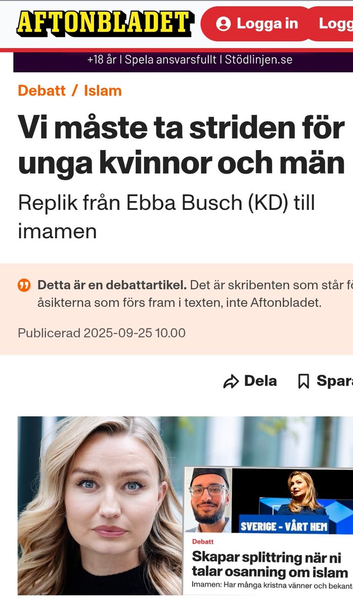 Mina kommentarer angående debatten mellan Ebba Busch och imam, Musab Rashid

1. Ebba Busch var saklig och generös i sin replik.
2. Jag menar att Ebba har fel när hon antyder att kvinnlig könsstympning inte har något stöd i islamiska traditioner. Inom den shafiitiska rättsskolan
