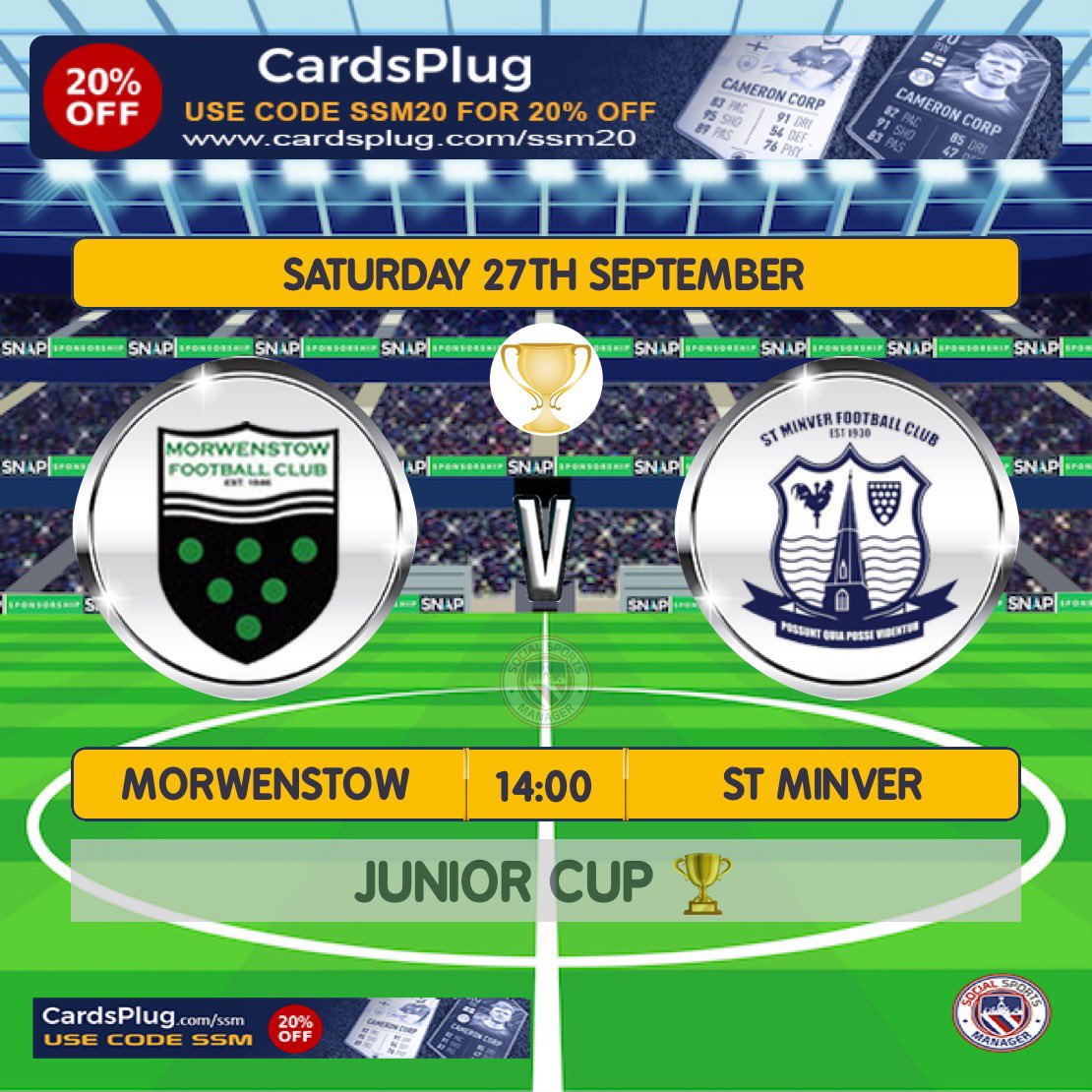 Away Day for Minver tomorrow as they travel to <a href="/morwenstowfc/">Morwenstowfc</a> for the Junior Cup 🏆🙌🏼
<a href="/AwayResortsUK/">Away Resorts</a> 
<a href="/SharpsBrewery/">Sharp's Brewery</a> 
<a href="/swsportsnews/">South West Sports News</a>