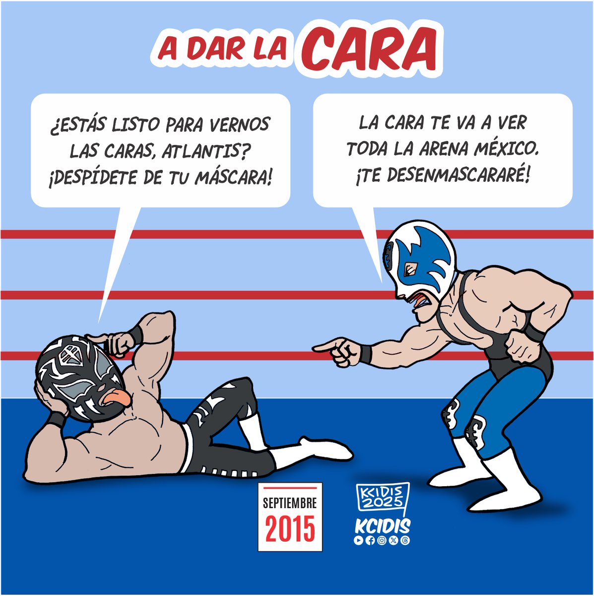 kcidis's tweet photo. #septiembre2015 marcaba otro gran reto para @Atlantis_CMLL  enfrentarse y derrotar a el #Ingobernable #sombra @AndradeElIdolo , experiencia vs juventud. La cita sería en la función de #82Aniversario del #CMLL https://t.co/KNmPY4mdk2