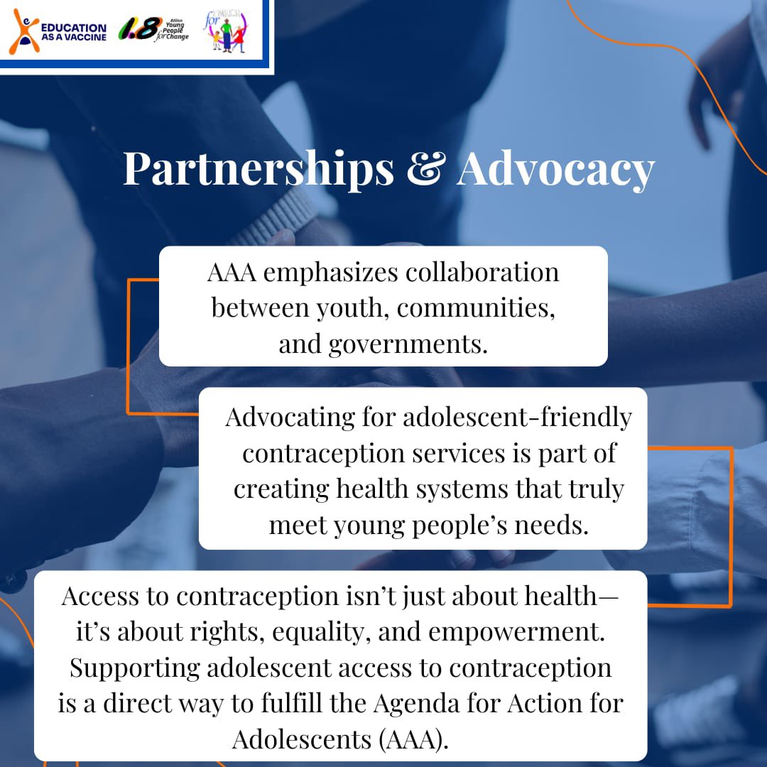 Empowering adolescents means giving them the knowledge, tools, and rights to make informed choices. Access to contraception isn’t just health, it’s equality, opportunity, and a future they can shape.

#WorldContraceptionDay
#AAAFramework 
#1point8 
#1point8naija
#AAAframework