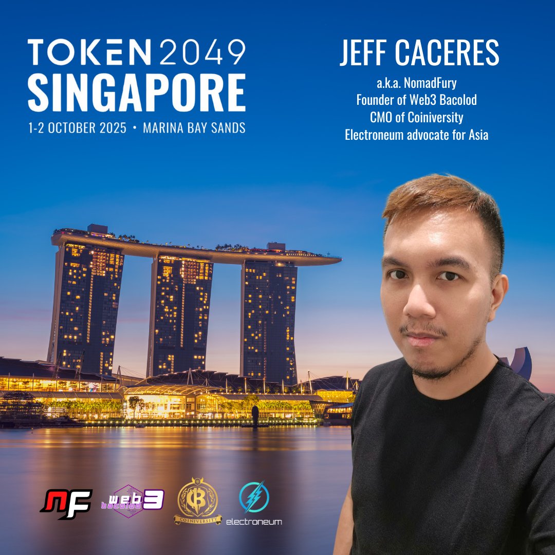 For the 4th time, I'll be going to <a href="/token2049/">TOKEN2049</a> (3x in Singapore 🇸🇬, 1x in Hong Kong 🇭🇰).

But this time, I'm no longer a regular attendee as I'm now one of the official TOKEN2049 community partners under <a href="/web3bacolod/">Web3 Bacolod</a>. 🇵🇭

On top of that, I'm also gonna proudly represent <a href="/bitduc8/">Bitduc8 / Coiniversity</a> &amp;