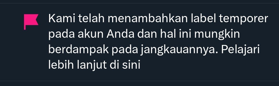 everyknowing's tweet image. Bjir akunku kok dapet label red flag 😭😭