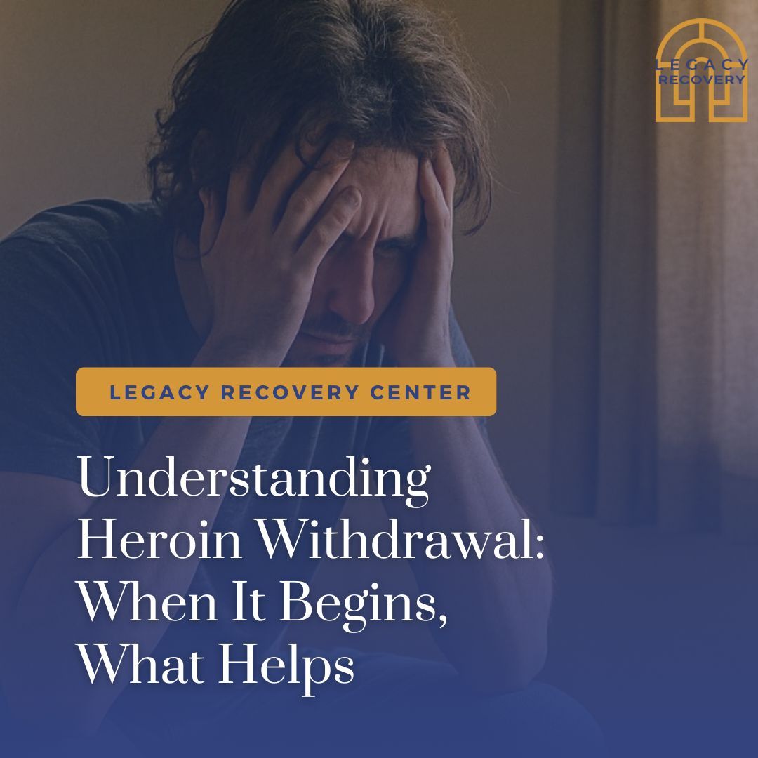 LegacyRecovery_'s tweet image. Heroin withdrawal can feel unbearable but you do not have to face it alone.
Our latest article shares what happens, when it begins, and how treatment can help.
🔗 legacyrecoverycenter.com/blog/heroin-wi… 
#RecoveryJourney #HopeInHealing #AddictionSupport