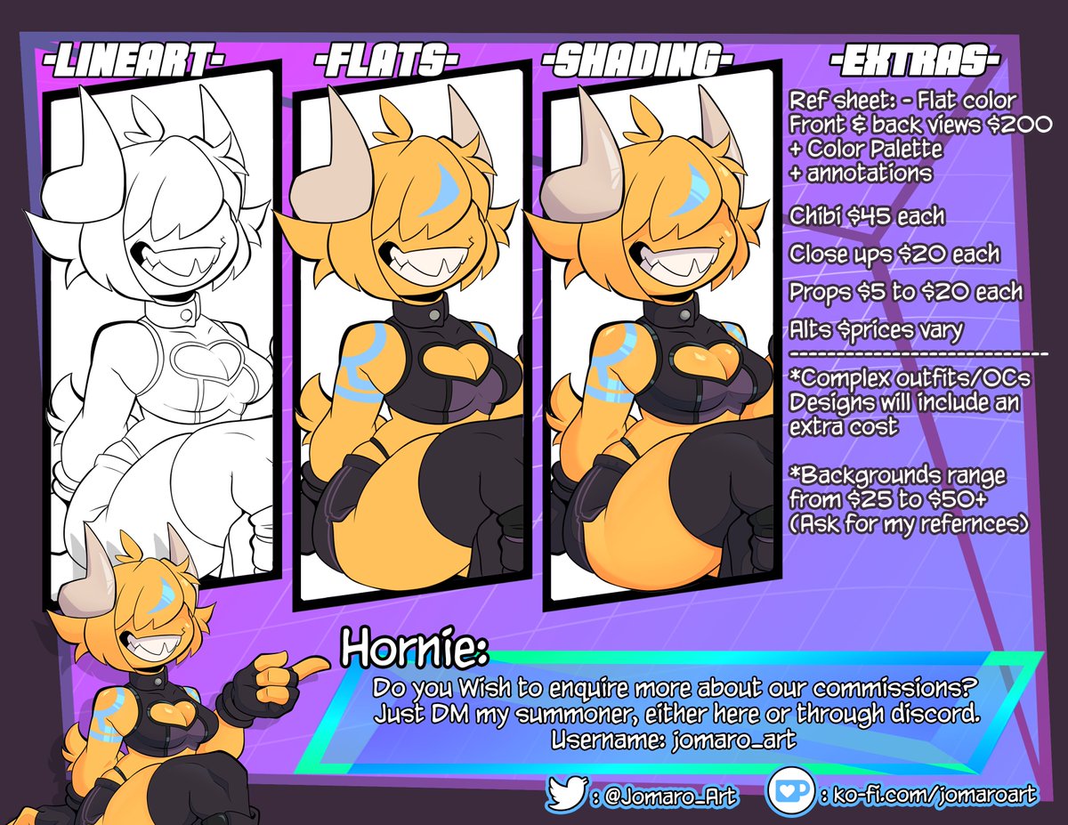 ✨𝐂𝐎𝐌𝐌𝐈𝐒𝐒𝐈𝐎𝐍𝐒 𝐎𝐏𝐄𝐍✨- SFW &amp; NSFW 
Human, Furry, Scalie, Avian, Monster girls, Creatures from the Void. I draw them all &gt;:3c

Interested, or have questions? DMs are open. Sharing this post will be greatly appreciated, and it'll help me just as much :3