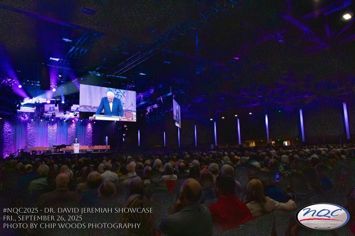 NQConline's tweet image. &quot;Heaven is a real place and Jesus wants you to be there.&quot; - Dr. David Jeremiah. 

This afternoon, Dr. David Jeremiah taught about the realities of Heaven. What wonderful truths to focus on as we live each day, with our hearts set on eternity. #nqc2025 #gospelmusic