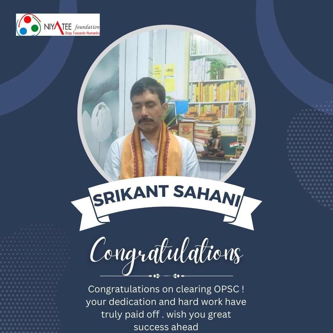 Niyatee_Org's tweet image. Celebrating success! 🌟 Our SSEPD Centre student has achieved a milestone by clearing OPSC. Truly a story of dedication and perseverance
#SSEPD #NiyateeFoundation #opschallenge #disabilityawareness #InclusiveEducation #sucessmindset