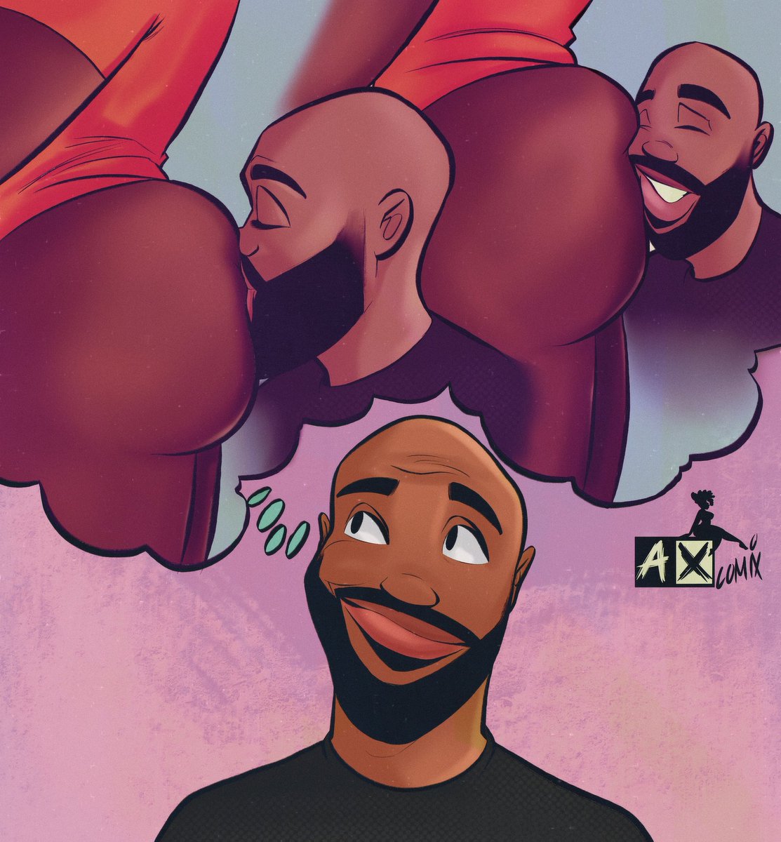 Sitting with my thoughts #axcomix #art