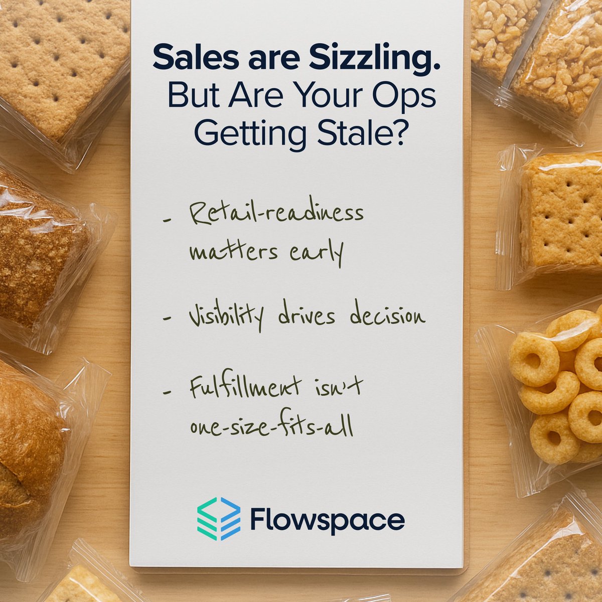 get_flowspace's tweet image. The hardest part of scaling an F&B brand isn’t sales. It’s ops.
1️⃣ Early retail readiness = fewer chargebacks
2️⃣ Real-time data = smarter moves
3️⃣ Generic 3PLs ≠ F&B needs
Growth takes fulfillment built for F&B. Scale smarter starting today: hubs.la/Q03Lbf-k0