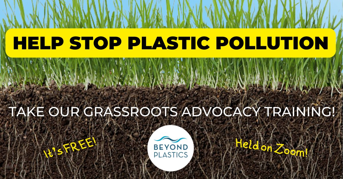 We can achieve a world without plastic pollution, but we need to build a bigger, more powerful grassroots movement to do it.

How can you help? Register for the free, upcoming Beyond Plastics Grassroots Advocacy Training.  

beyondplastics.org/trainings