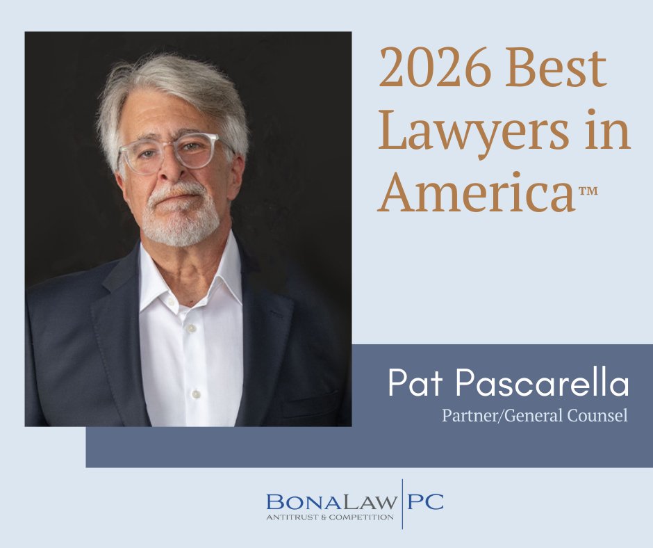 Congratulations to Steven Cernak and Pat Pascarella on their inclusion in the 2026 edition of The Best Lawyers in America™.

#bestlawyers #antitrust #LegalExcellence