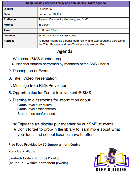 Join us Tuesday from 5-7 for our annual Family Night!