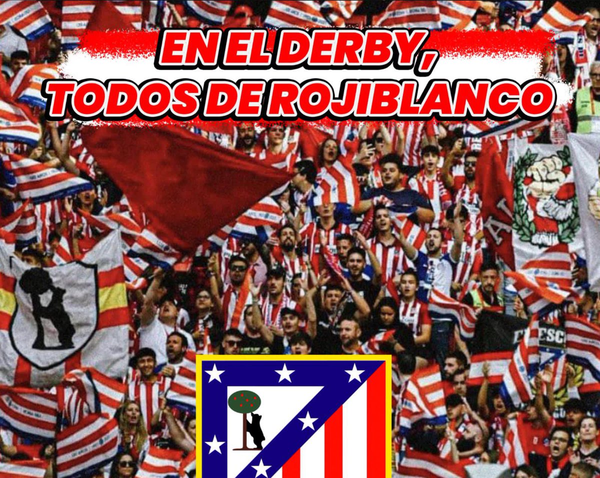 Madrid sólo rojiblanca. 
#TodosDeRojiblanco