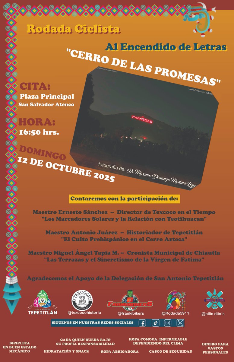 Rodada5911's tweet image. Les compartimos nuestras próximas actividades 
@BicitlanRadio @DanielSibaja_ @gcnaveac @