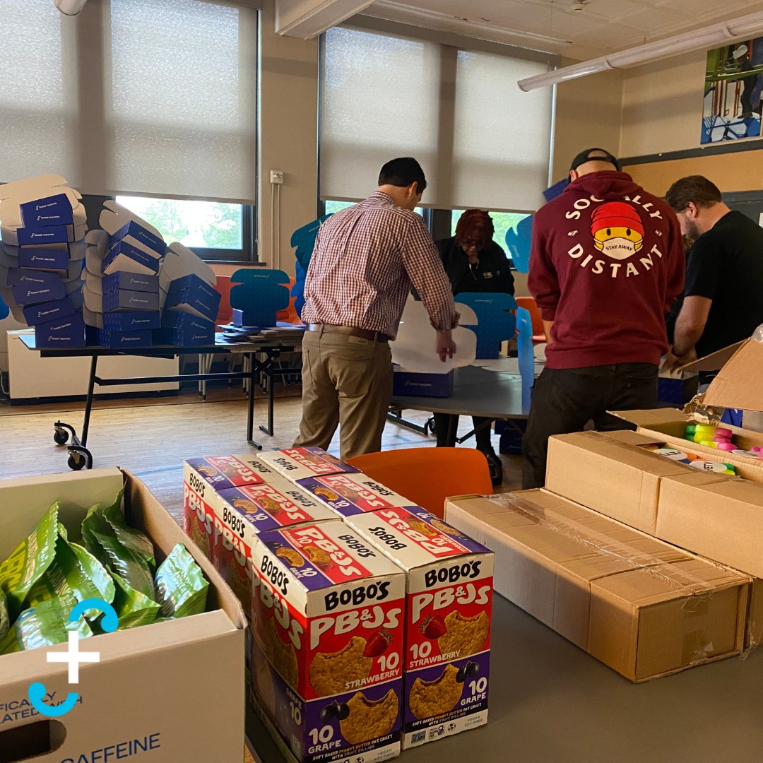 This week, <a href="/RadCareServices/">Radiological Care Services</a> team volunteered to assemble care boxes for our ETV students. Our ETV boxes ensure young people start the school year with treats and a boost of encouragement for a strong semester ahead. Thank you to <a href="/RadCareServices/">Radiological Care Services</a> for helping put these together!