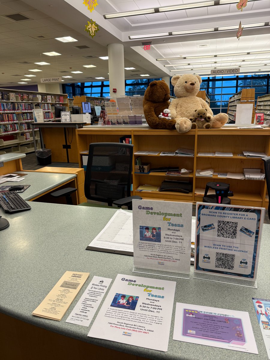 CodeGuppy's tweet image. 👏 Broward College Library hosted a coding & game dev course for teens using CodeGuppy.com!
Want to start a coding club in your library? Reach out. We’ll help you get started!
#CodingClub #STEM #Libraries #EdTech