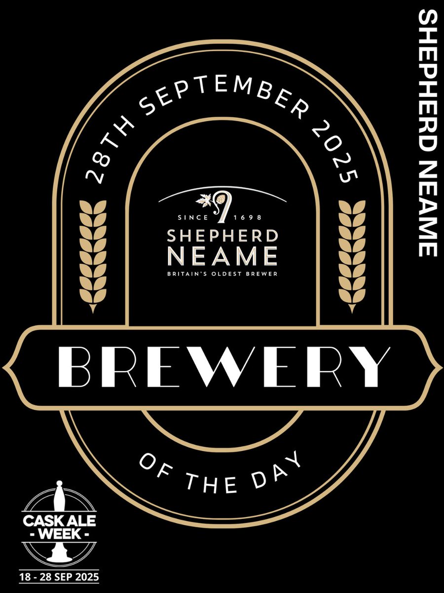 caskmarque's tweet image. 🍻 Cask Ale Week Brewery of the Day – Shepherd Neame 🍻

Our final Brewery of the Day for @caskaleweek is @ShepherdNeame.

Fantastic work to the Shepherd Neame team!

#CaskAleWeek