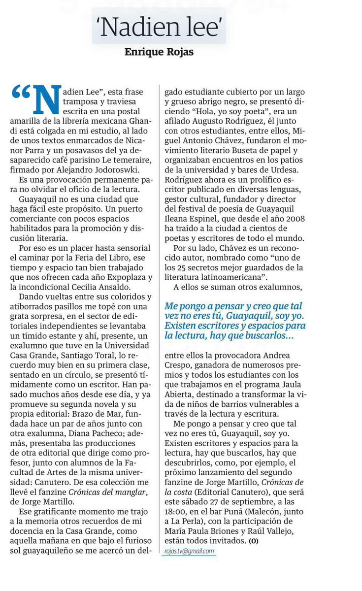 Gracias por la mención, Enrique. 
El camino continúa y la apuesta creativa también.