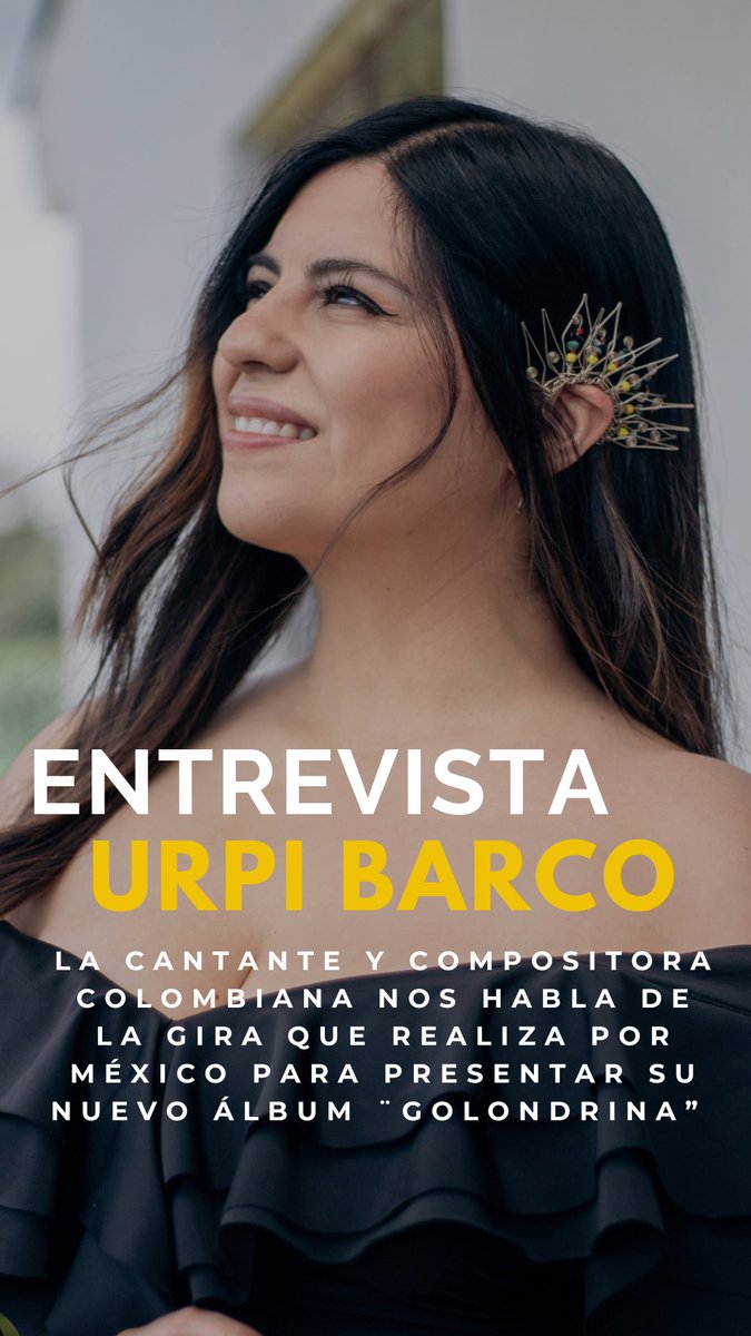 contrajazzymas's tweet photo. #Entrevista | @Urpibarco, una de las #cantantes y #compositoras más reconocidas de las nuevas #músicas #colombianas y el #jazz #latinoamericano visita por cuarta ocasión #México para presentar su nuevo material “Golondrina”. https://t.co/14s2o4598Z https://t.co/dxA2ESB0Bd
