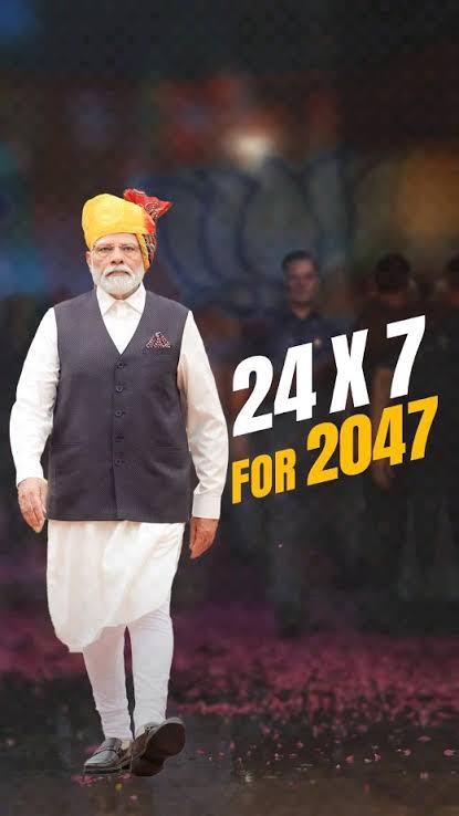 Amit4uhamesha's tweet photo. Modi Ji — 24x7 For 2047 🇮🇳🔥
क्योंकि देश को चाहिए नेतृत्व, सिर्फ नारे नहीं।
ये मुमकिन है... और होता भी दिख रहा है।
आपको कोई शक? 🤔👇
#ModiFor2047 #ViksitBharat #NayaBharat https://t.co/inyFvK03hO