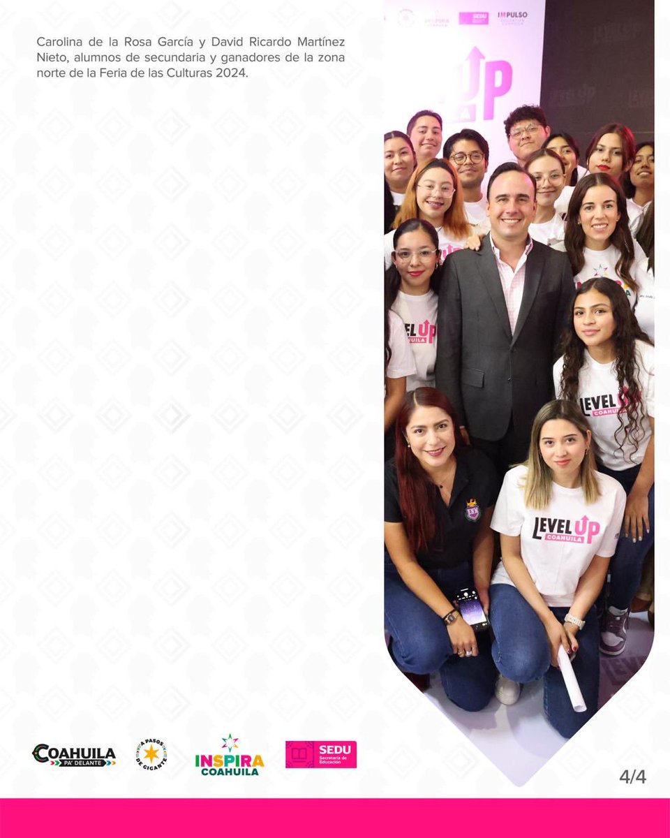 Con Level Up se revoluciona el inglés en Coahuila: <a href="/manolojim/">Manolo Jiménez Salinas</a> 

#CoahuilaPaDelante #APasosDeGigante
<a href="/SEducacionCoah/">Educación Coahuila</a>