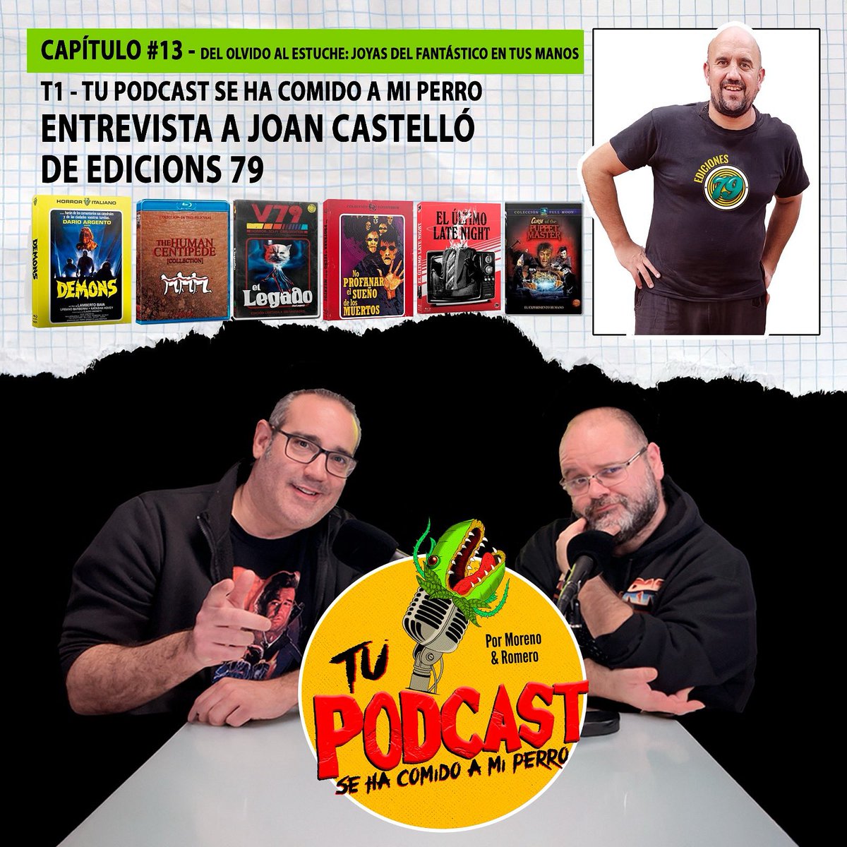📀🎬 Cap. 13 – Entrevista a Joan Castelló (El Setanta-Nou &amp; Edicions 79)
👉 iVoox: go.ivoox.com/rf/159359465
👉 Spotify: open.spotify.com/episode/7hwnnX…