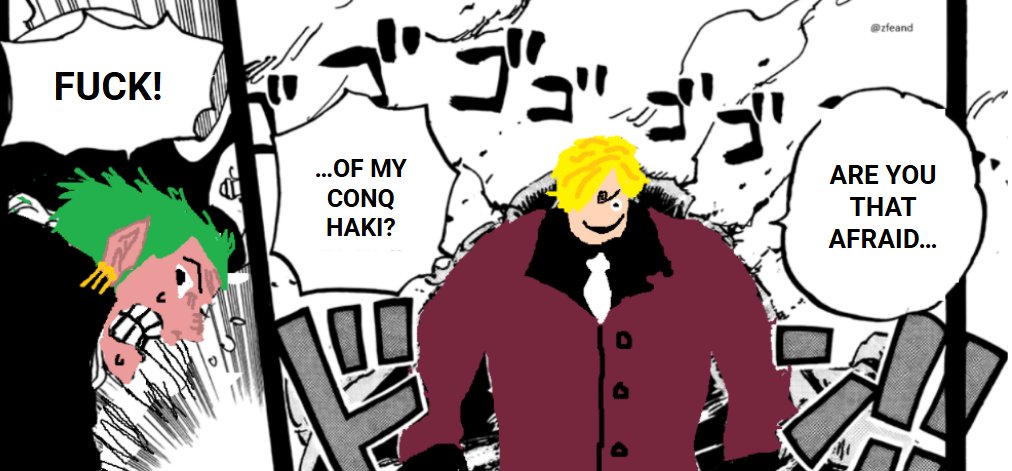 #ONEPIECE1161 

Zoro's not ready.