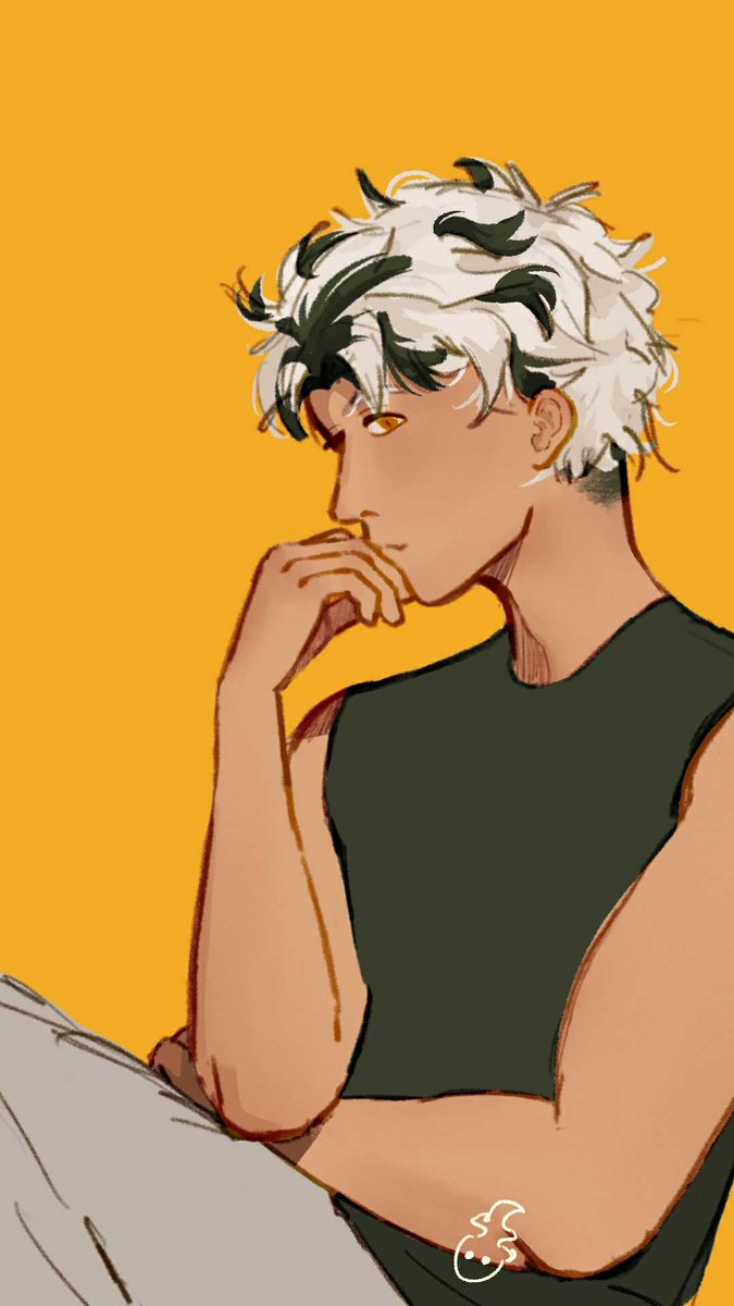 sunonseng's tweet image. bokuto hair down doodle after 10847362727 years away #haikyuu
