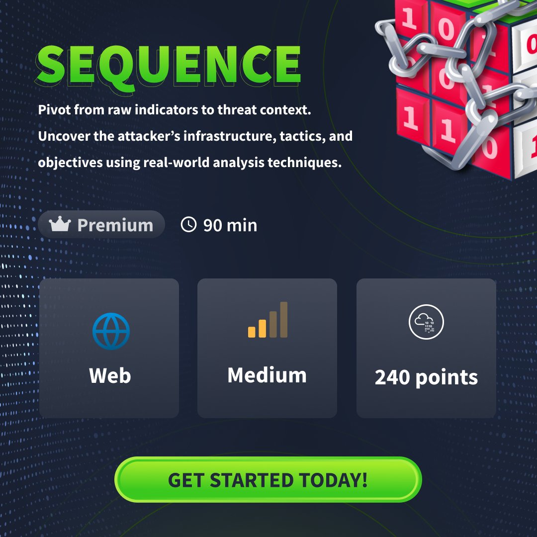 RealTryHackMe's tweet image. NEW CHALLENGE ROOM JUST DROPPED! 🚀
🧩 Sequence
Chain multiple vulnerabilities together and take complete control of a web app.🕸️ Can you connect the dots and dominate?
👉 Crack the chain & launch Sequence now! tryhackme.com/room/sequence?…