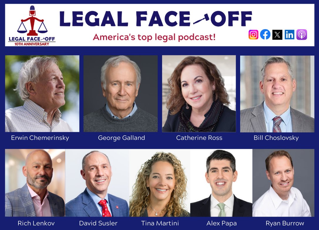 🚨NEW EPISODE ALERT: wgnradio.com/wgn-plus/legal… 

Thanks to all our special guests: Erwin Chemerinsky, George Galland, Catherine Ross, Bill Choslovsky, David Susler and Alex Papa.