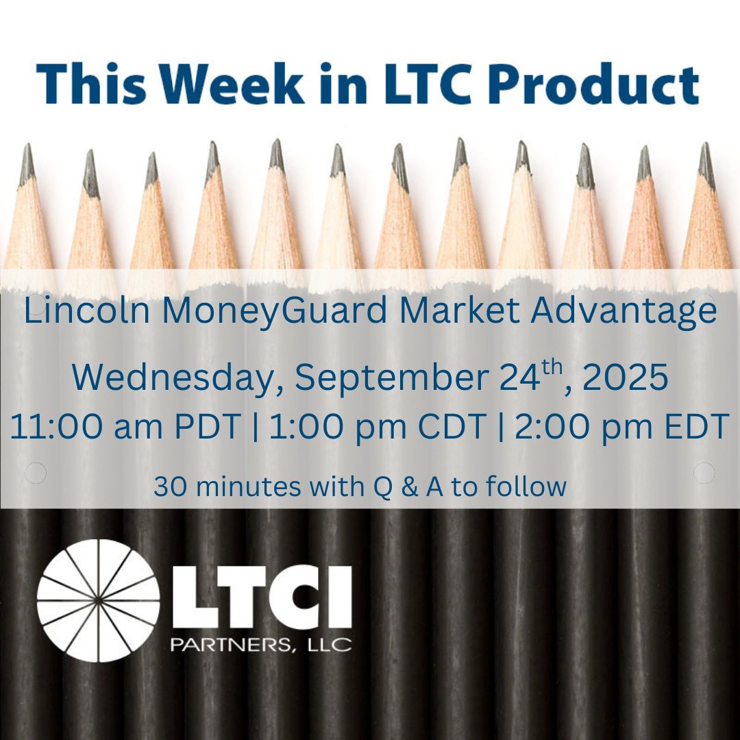 LTCIPartners's tweet photo. If you missed our recent webinar (9/24) about Lincoln MoneyGuard Market Advantage product, check out the link below for the replay!
Please note, this product requires a securities licensed to sell.
https://t.co/8RJ0lOZDMG
#ltcipartners #ltcinsurance https://t.co/5HAKDnme5w