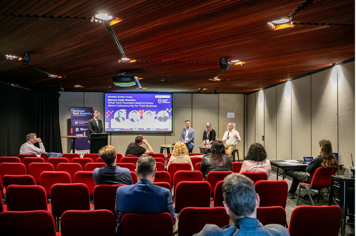 SecCodeWarrior's tweet image. What a great time at @techcouncil_aus National Tech Summit! 🚀 Our CEO @PieterDanhieux joined other experts to share key tips on #cybersecurity for #techfounders—risk navigation, AI myths & defense strategies. Thanks to all who joined! Highlights 👇