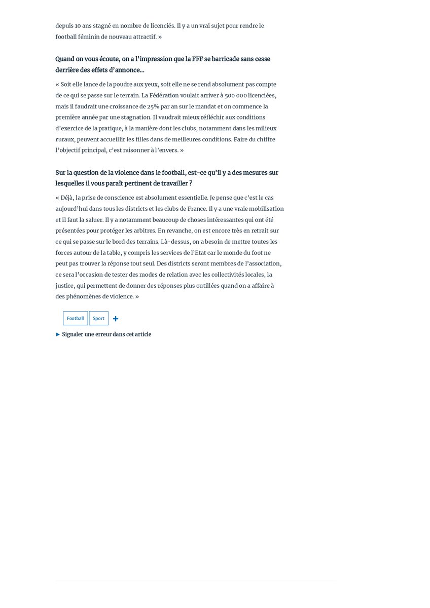 ⚽ S'engager pour tous les footballs : l'Asso !
Nous lançons l'association S'engager pour tous les footballs qui se veut être un lieu de réflexion et une plateforme de financements de projets.
Adhérez à l'association au lien suivant : lnkd.in/enh63pes