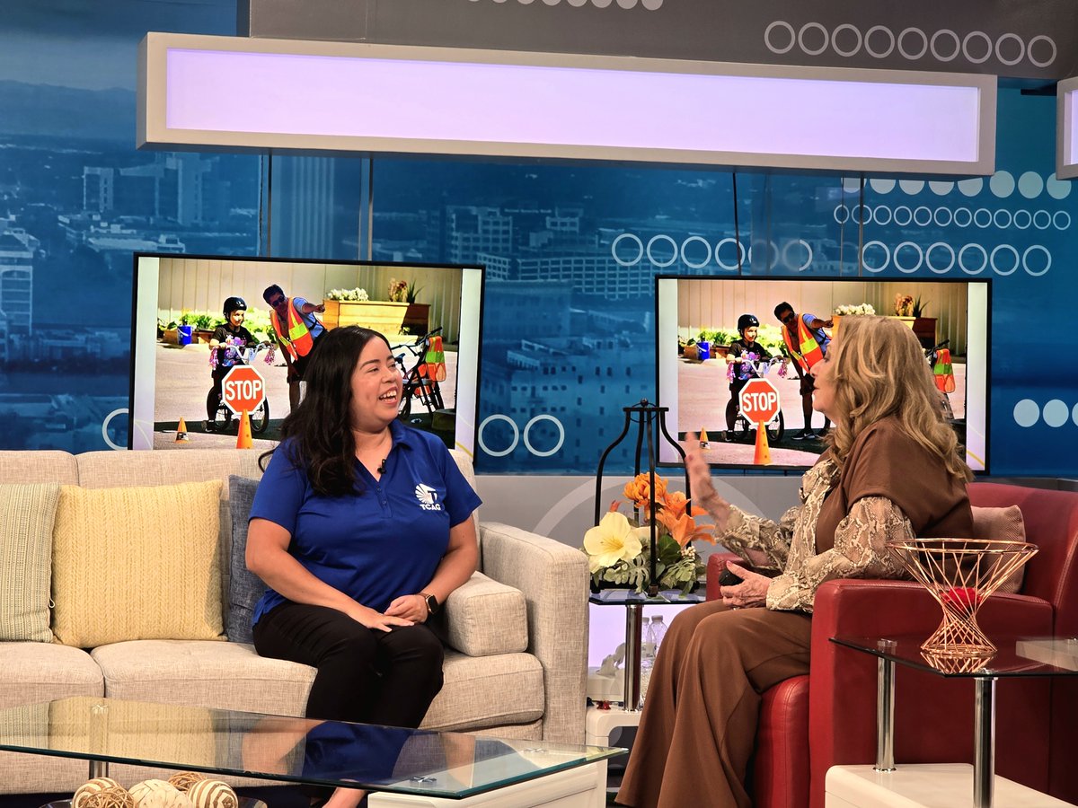 📺 ¡No se pierda la entrevista de TCAG en Contigo Valle Central por Univision!
Nuestra representante Wendy Aguilera hablará sobre seguridad al usar casco 🚲🛹🪖 y el alcance comunitario que realizamos.
📅 Sábado, 4 de octubre
🕦 11:30 a.m. – 12:00 p.m.