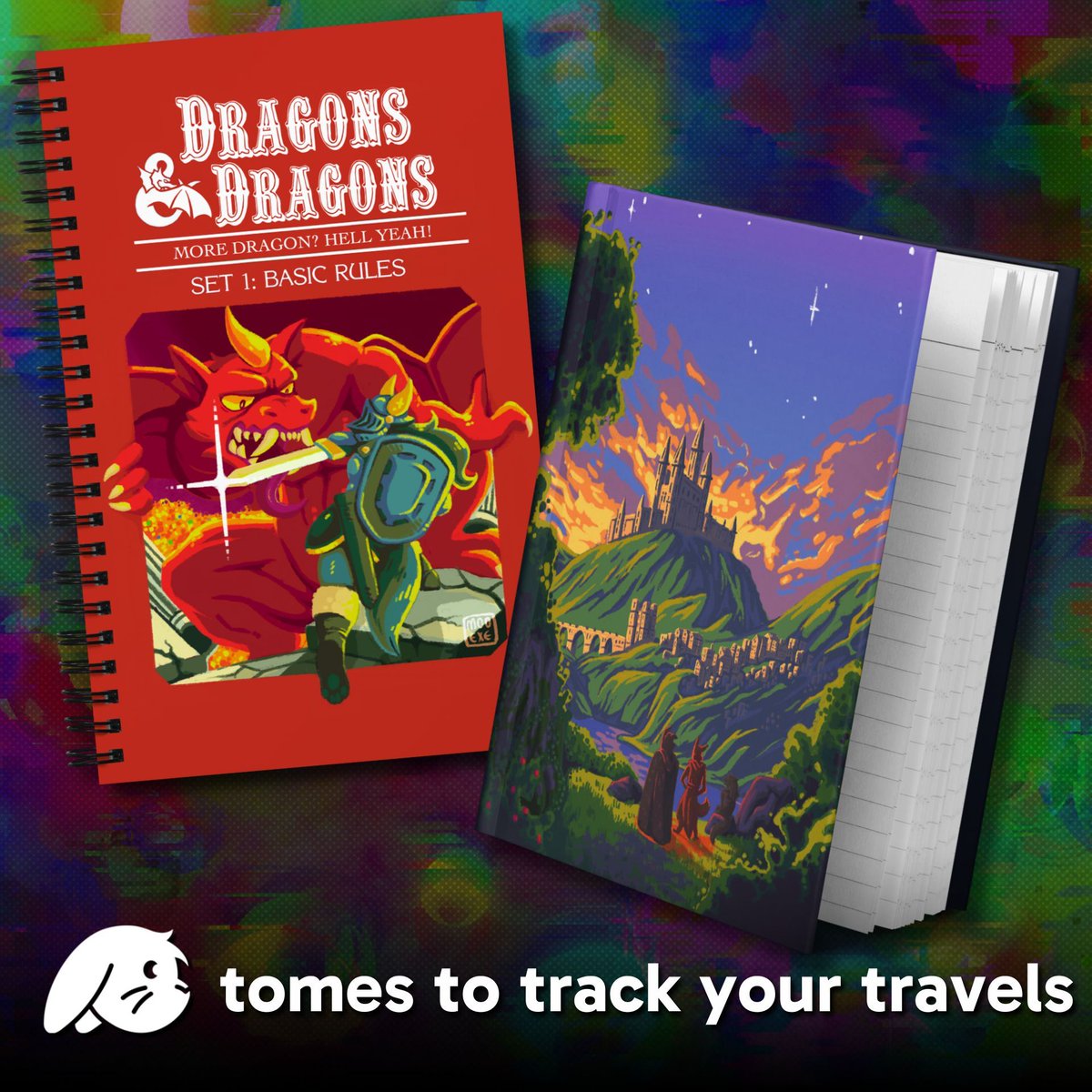 _floofee's tweet image. record your adventures with a cool journal designed by @mooexe

smooth covers, strong spines, and lots of pages for scripts and scribbles

📔 &amp;gt;&amp;gt; floof.ee/collections/fe…