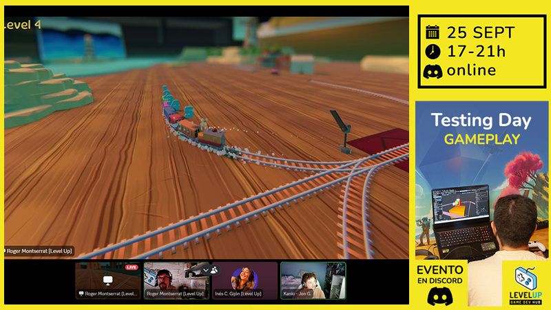 🚂 ¡Sube a bordo y mantén tu mente en vía!
*Train of Thought* llegó al #PlayTestingDay de Level Up gracias a <a href="/kanki_projects/">Kanki</a> . Resuelve puzzles de trenes en un diorama de juguete y entrega la carga con precisión.
👉 Demo jugable: kanki-projects.itch.io/tot

🙌 ¡Gracias por