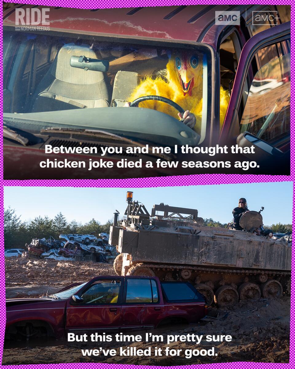 rideamc's tweet image. Guess this joke is pretty seasoned. 🐔 #RideWithNorman