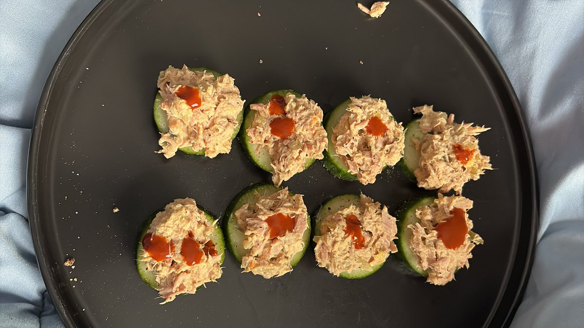 tuna and cucumbers
