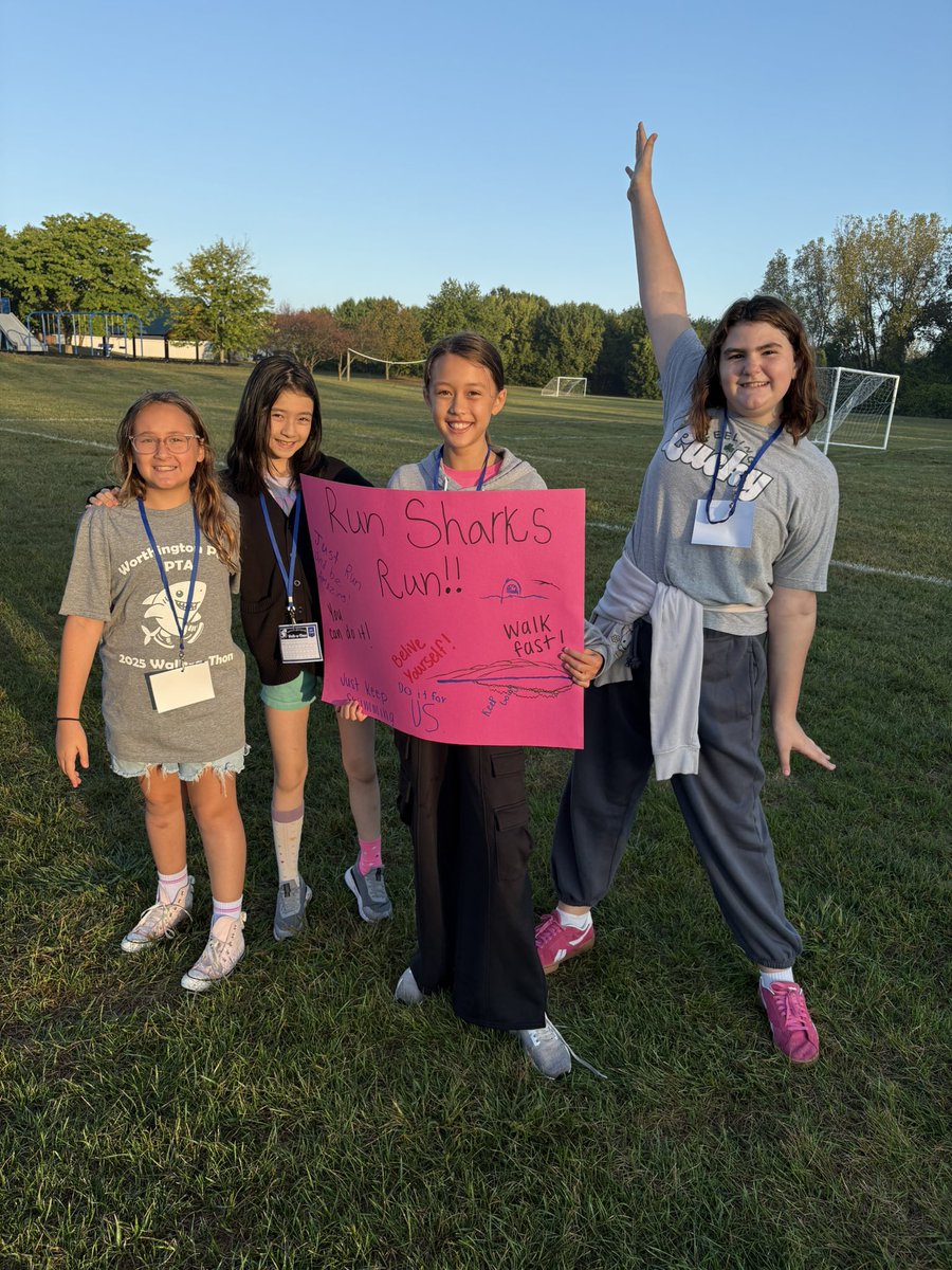 Walkathon was a success! Thanks to our PTA for this awesome event! <a href="/WoParkSharks/">Worthington Park Elementary School</a> #ItsWorthIt 🦈
