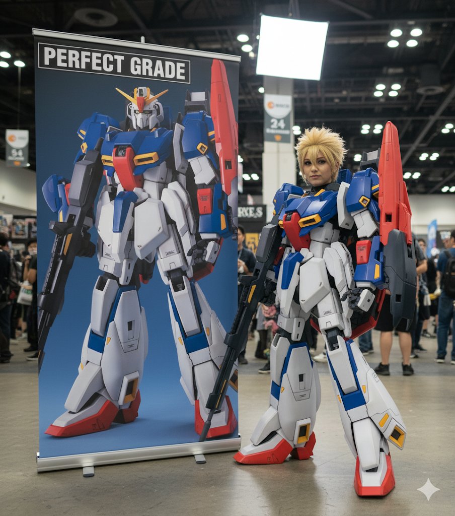 Tz_2022's tweet image. 分享一个可玩性极高的 Nano Banana 提示词,效果如下:
- 模拟在 Cosplay 会场现场拍摄场景
- Cosplay 二次元对象大幅海报对比
- Coser 采用和二次元对象一模一样的服饰和姿势拍照
- 自动识别非人二次元并通过服饰道具模仿
- Video 友好,可用于垫图
- 支持 API 调用
(完整提示词在评论区)