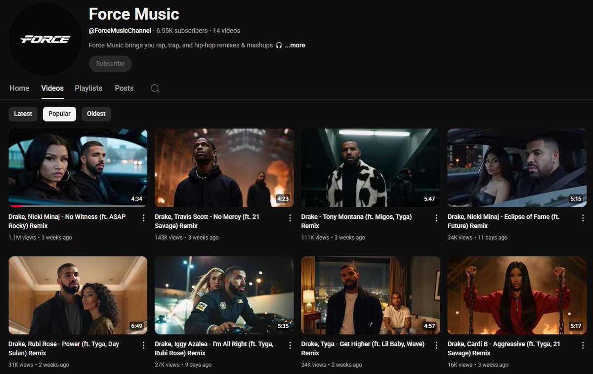 algrow_online's tweet image. Here&apos;s the channel for everyone wondering

Found on Algrow. AI Music + Video Gen
