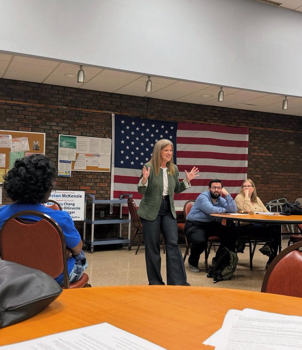 JessicaReinmann's tweet image. Thank you to Peekskill Dems for giving me the opportunity to speak last night about my mission driven campaign. 

It was great to see our 2025 candidates there as well: @KenJenkinsNY, Vivan Mckenzie, and @DarrenRigger

#peekskill #peekskillny #westchester #westchestercounty