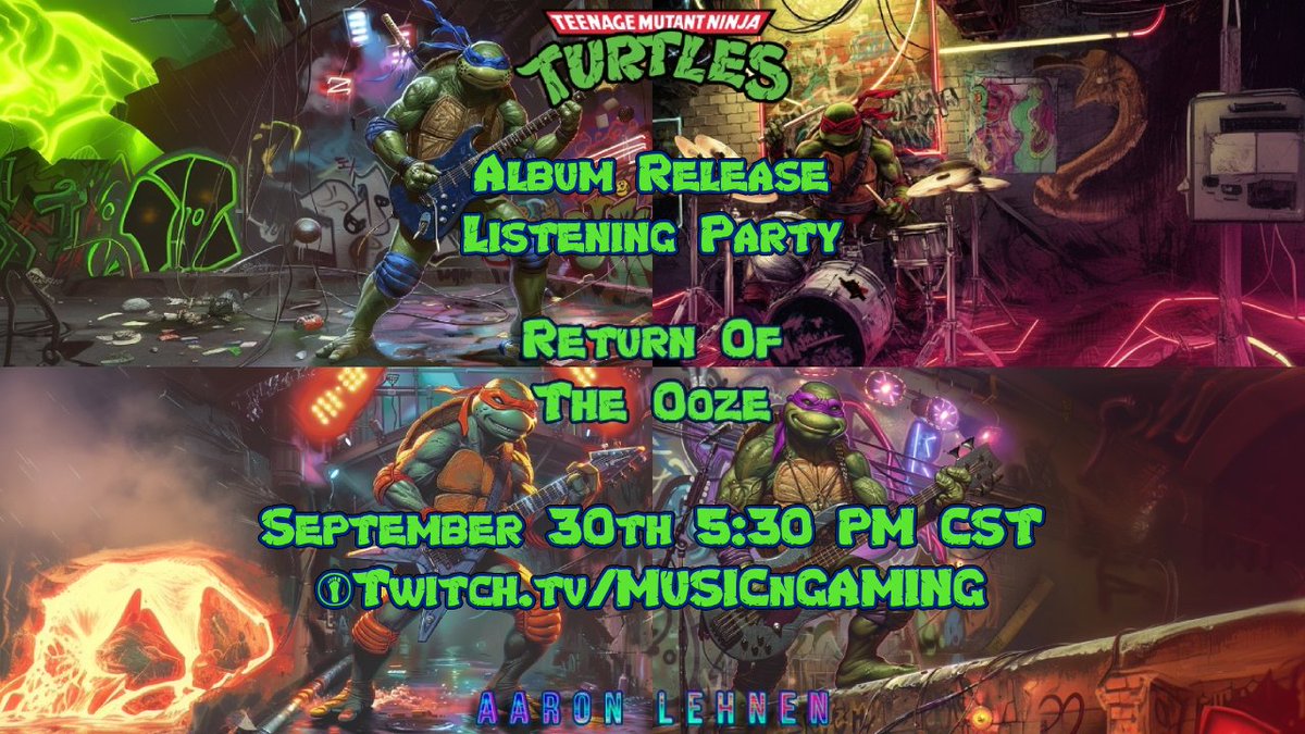 Very excited to release this very nostalgic OST re-arrangement. One of my favorite games/OSTs as a kid, even if I never got past the rooftops. <a href="/TMNT/">TMNT</a> <a href="/NintendoAmerica/">Nintendo of America</a> #TMNT #nes #retro #videogames #music therealmrecordings.bandcamp.com/album/teenage-…