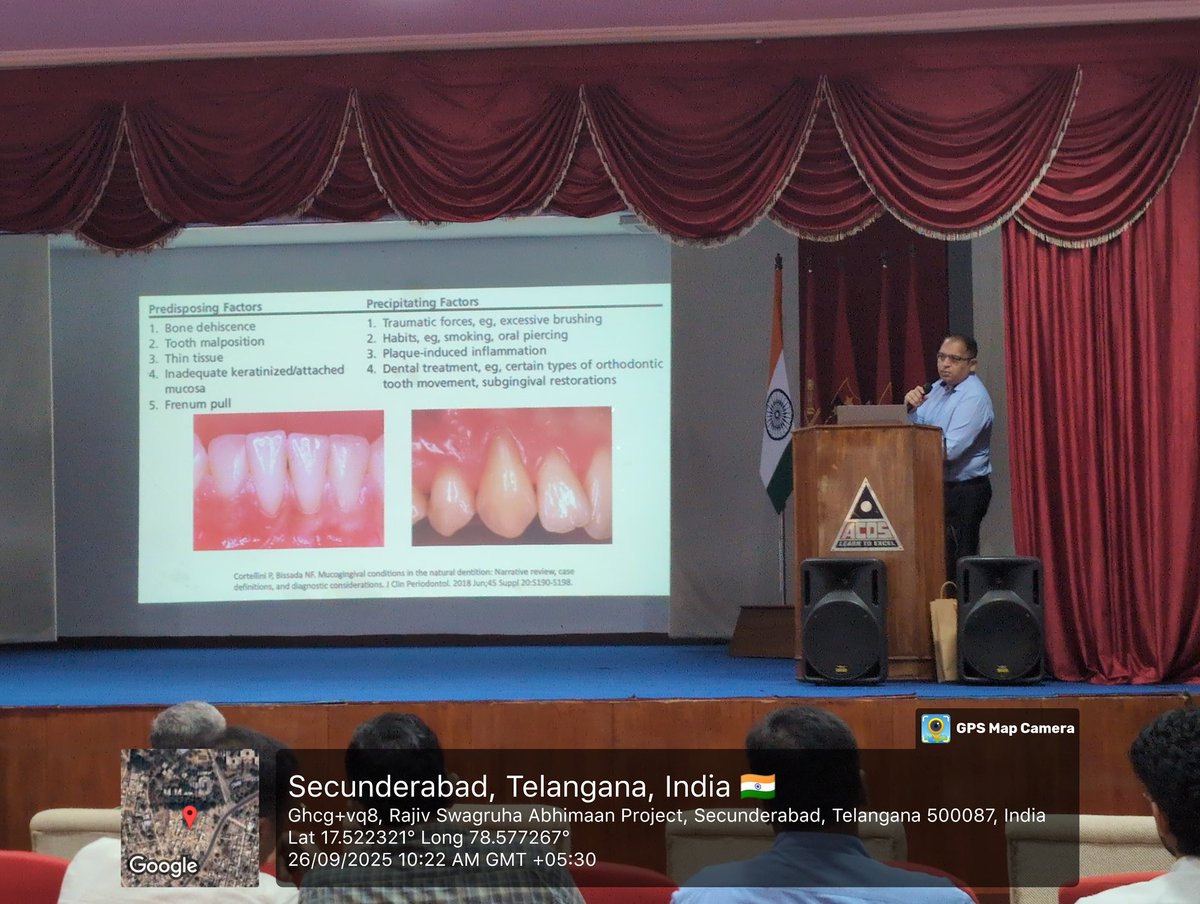 ACDSHyd's tweet image. The Dept. of Periodontology, conducted a CDE program and live surgery on “Microsurgical Mastery” by Dr. Kunaal Dhingra, Addl. Prof., AIIMS New Delhi. The program was a resounding success with active participation from 80 delegates. #CDE #Periodontology #Microsurgery