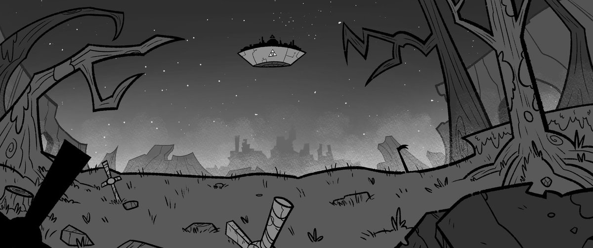 Re imaginando un antiguo fondo del Linktober