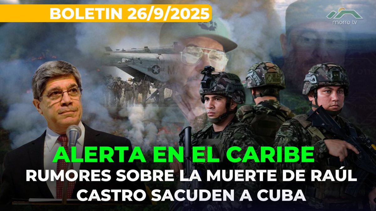 morrotv34's tweet photo. ALERTA EN EL CARIBE: RUMORES SOBRE LA MUERTE DE RAÚL CASTRO SACUDEN A CUBA” https://t.co/fpvyx8ZSj5 a través de @YouTube https://t.co/eWy6Hx3ttv