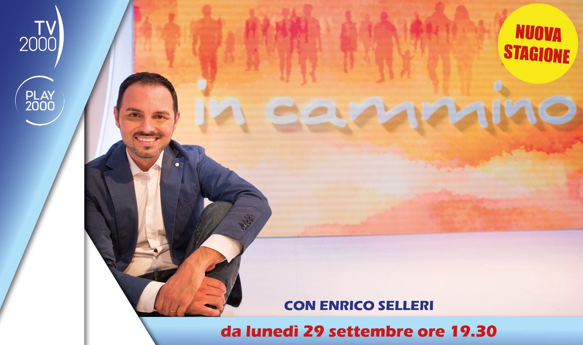 La #Chiesa italiana è in cammino e #Tv2000 cammina con lei. Ogni giorno uno spazio di racconto, di confronto e di dialogo.

<a href="/incamminotv2000/">In cammino</a> torna su #TV2000 da domani #29settembre alle 19.30, dal lunedì al venerdì. Conduce <a href="/enricoselleri/">Enrico Selleri</a>